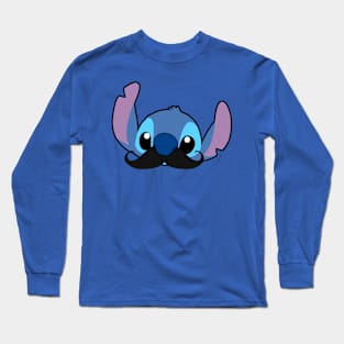 Stitch Mustache Long Sleeve T-Shirt